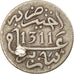 Moneta, Marocco, Moulay al-Hasan I, 1/2 Dirham, 1893/1311 AH, Paris, MB+