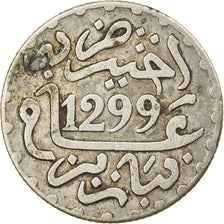 Coin, Morocco, Moulay al-Hasan I, 1/2 Dirham, 1881/1299 AH, Paris, EF(40-45)