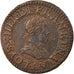 Monnaie, France, Louis XIII, Double Tournois, 1612, Paris, TTB, Cuivre, CGKL:386