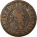 Moneda, Francia, Henri IV, Double Tournois, 1591, Châlons-en-Champagne, BC+