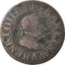 Munten, Frankrijk, Henri IV, Double Tournois, 1603, Paris, ZG+, Koper, CGKL:222