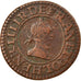 Moneta, Francia, Henri III, Denier Tournois, 1588, Paris, BB, Rame, Sombart:4074