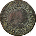 Monnaie, France, Henri III, Denier Tournois, 1584, Paris, TB+, Cuivre
