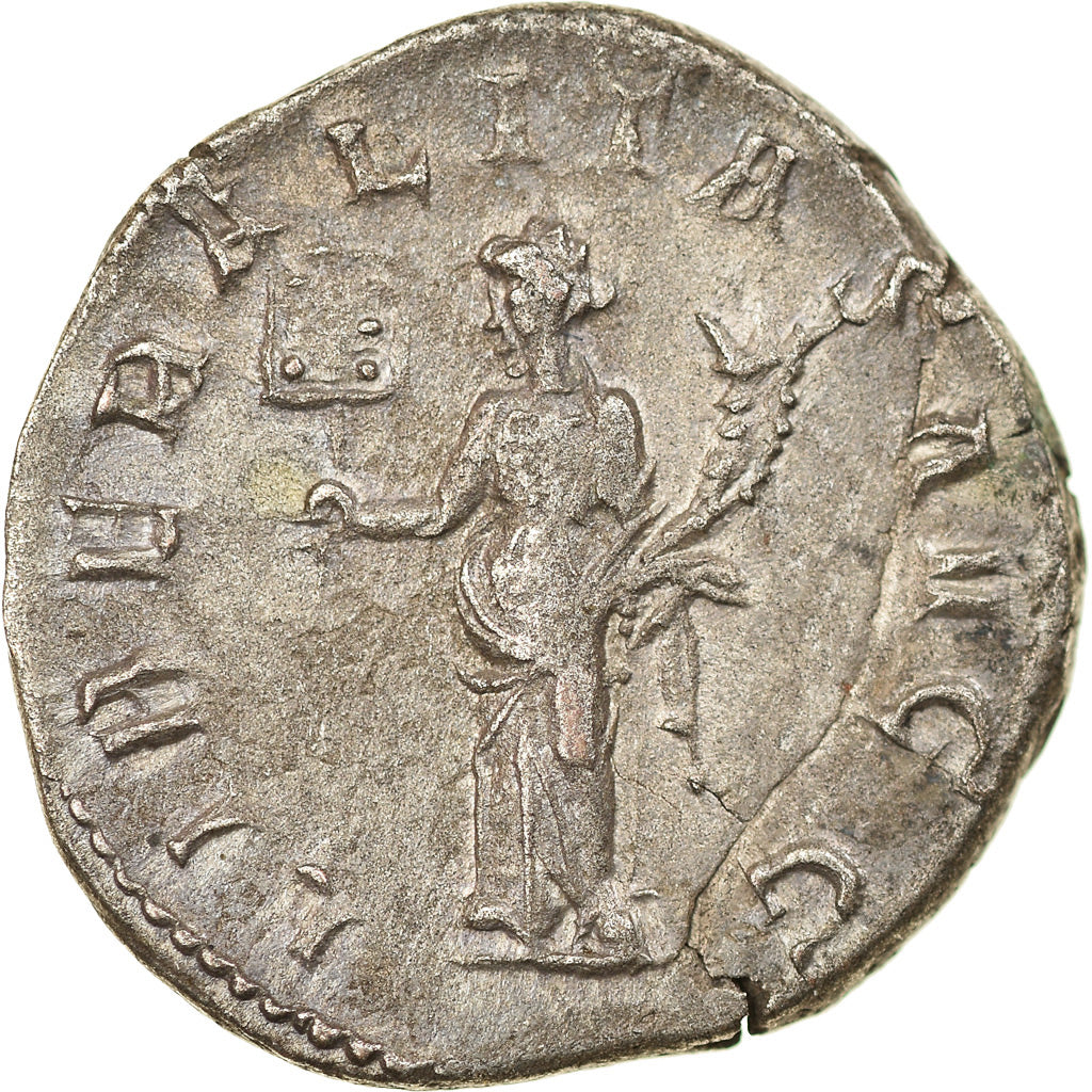 Moneta, Trebonianus Gallus, Antoninianus, 251-253, Roma, EF(40-45), Bilon