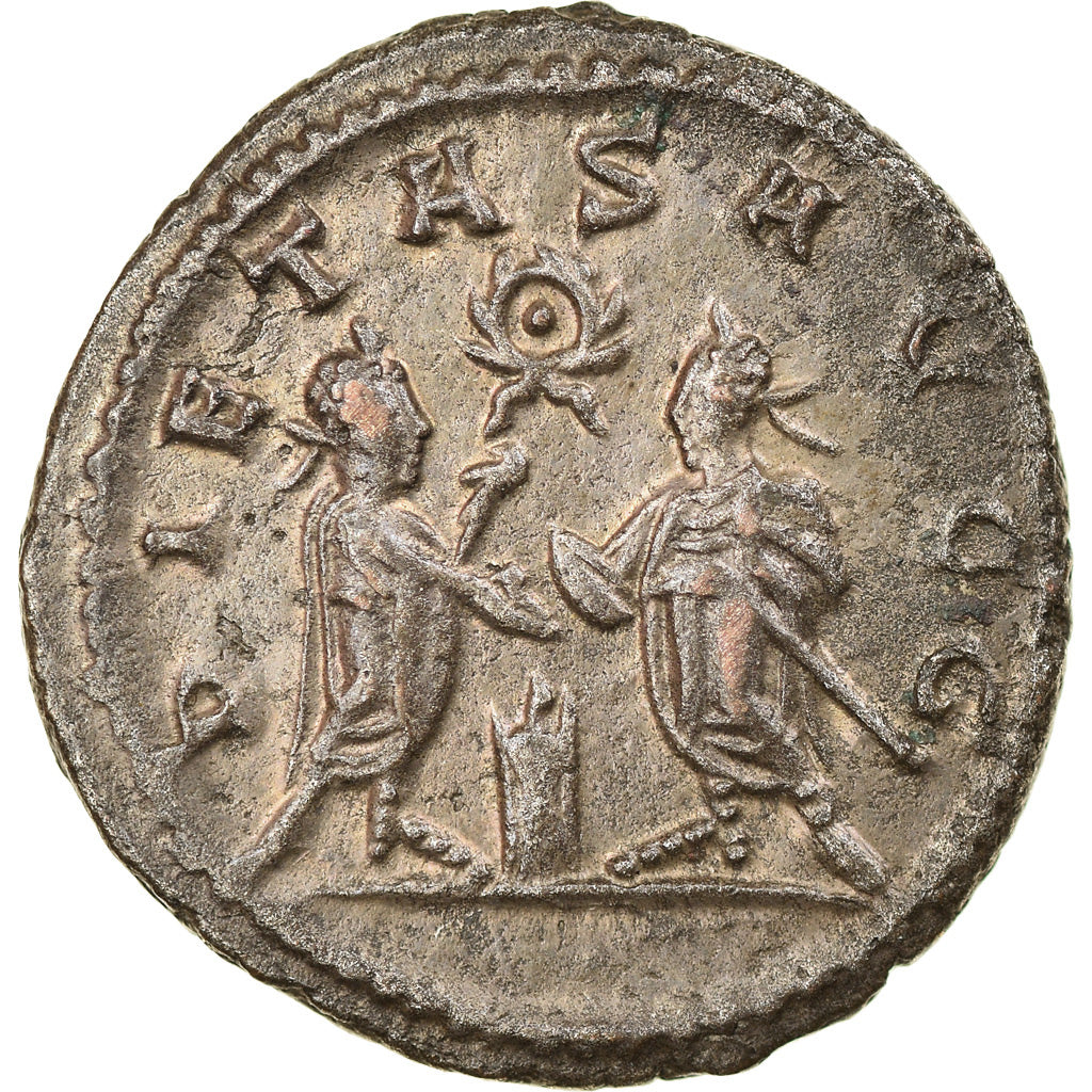 Moeda, Gallienus, Antoninianus, 255-256, Samosata, AU(55-58), Lingote, RIC:447