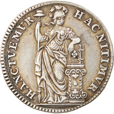 Coin, Netherlands, HOLLAND, 10 Stuivers, 1/2 Gulden, 1748, AU(55-58), Silver