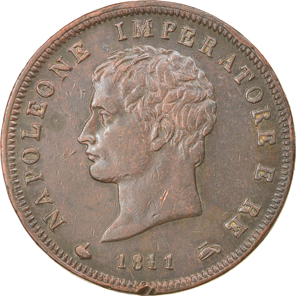 Moneta, STATI ITALIANI, KINGDOM OF NAPOLEON, Napoleon I, Soldo, 1811, Milan