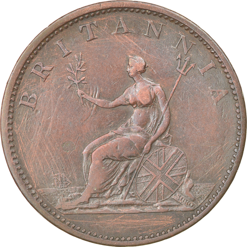 Coin, Great Britain, George III, 1/2 Penny, 1806, EF(40-45), Copper, KM:662