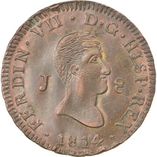 Moneda, España, Ferdinand VII, 8 Maravedis, 1814, Jubia, EBC+, Cobre, KM:461