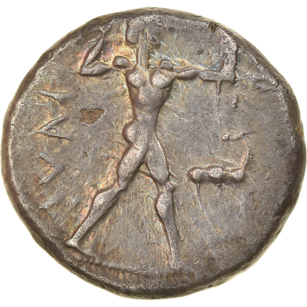 Moneda, Bruttium, Kaulonia, Stater, 475-425 BC, MBC+, Plata, HN Italy:2046