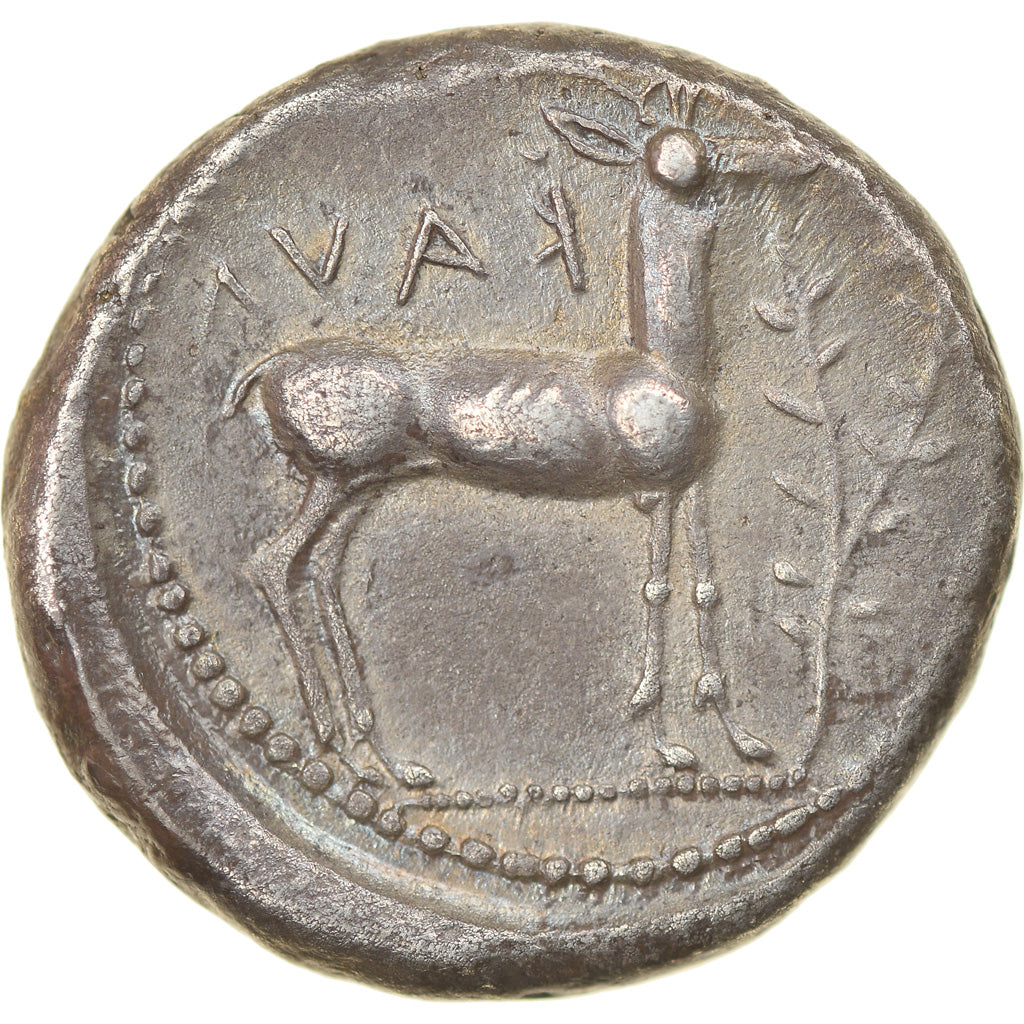 Moneda, Bruttium, Kaulonia, Stater, 475-425 BC, MBC+, Plata, HN Italy:2046