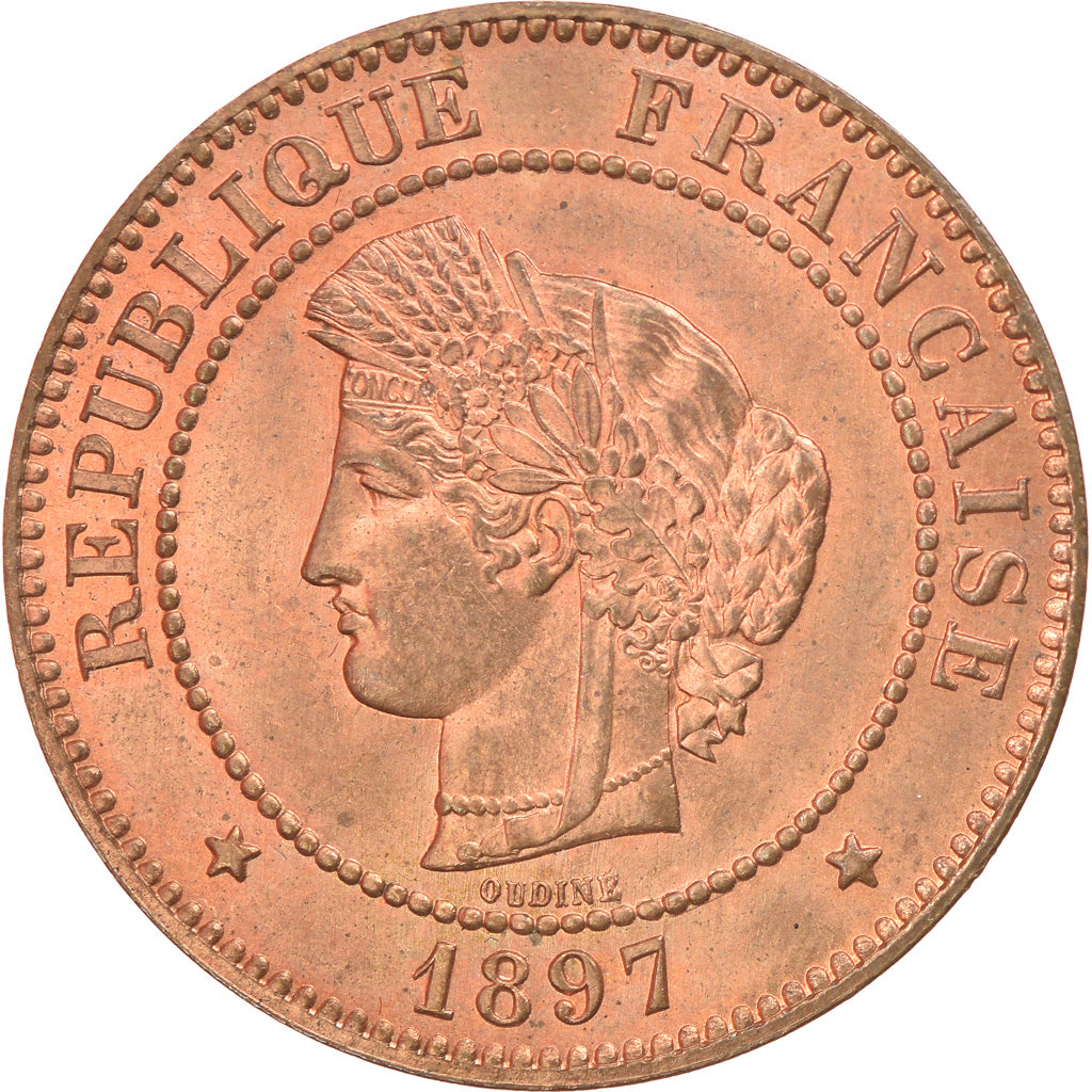 Münze, Frankreich, Cérès, 5 Centimes, 1897, Paris, STGL, Bronze, KM:821.1