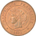 Moneta, Francia, Cérès, 5 Centimes, 1892, Paris, SPL, Bronzo, KM:821.1
