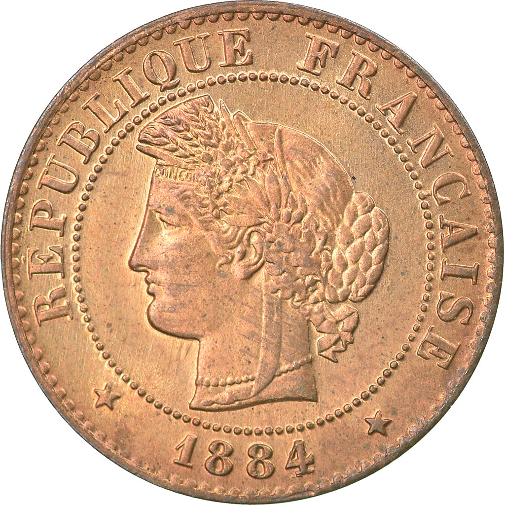 Coin, France, Cérès, Centime, 1884, Paris, MS(63), Bronze, KM:826.1