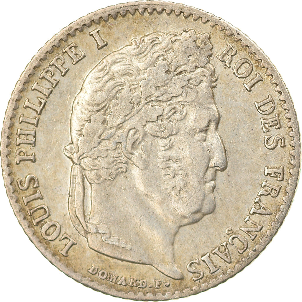 Moneta, Francja, Louis-Philippe, 1/4 Franc, 1833, Lille, AU(55-58), Srebro