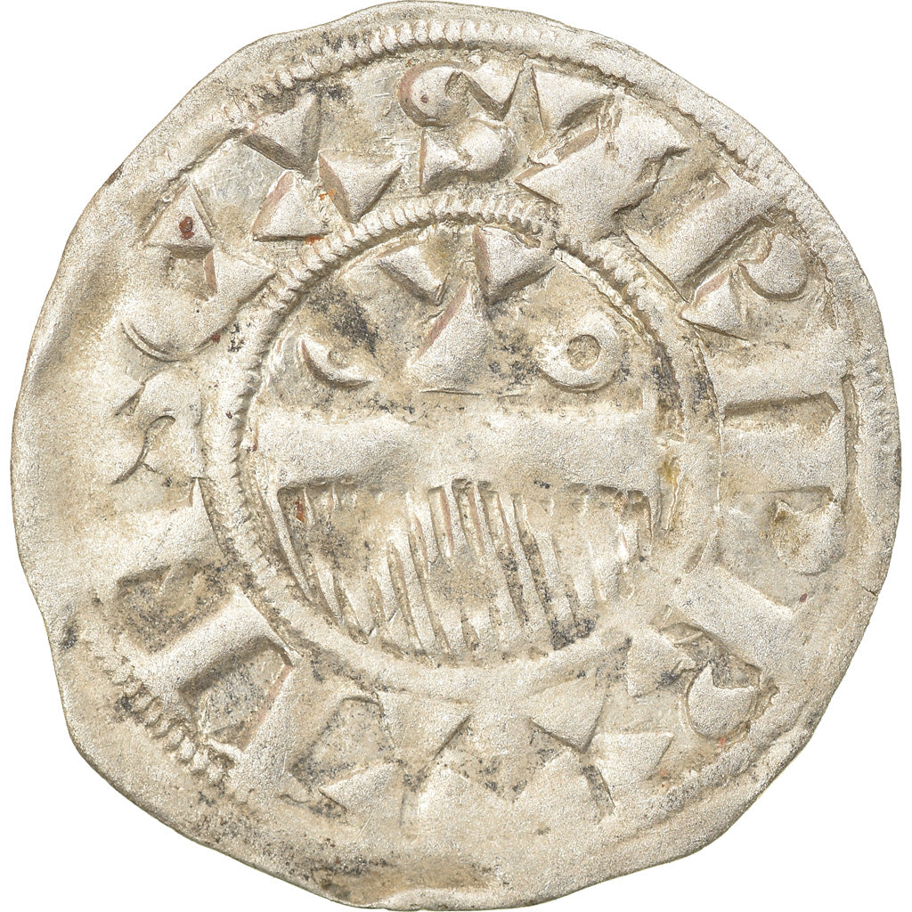 Coin, France, Champagne, Thibaut II, Denarius, Provins, VF(30-35), Silver