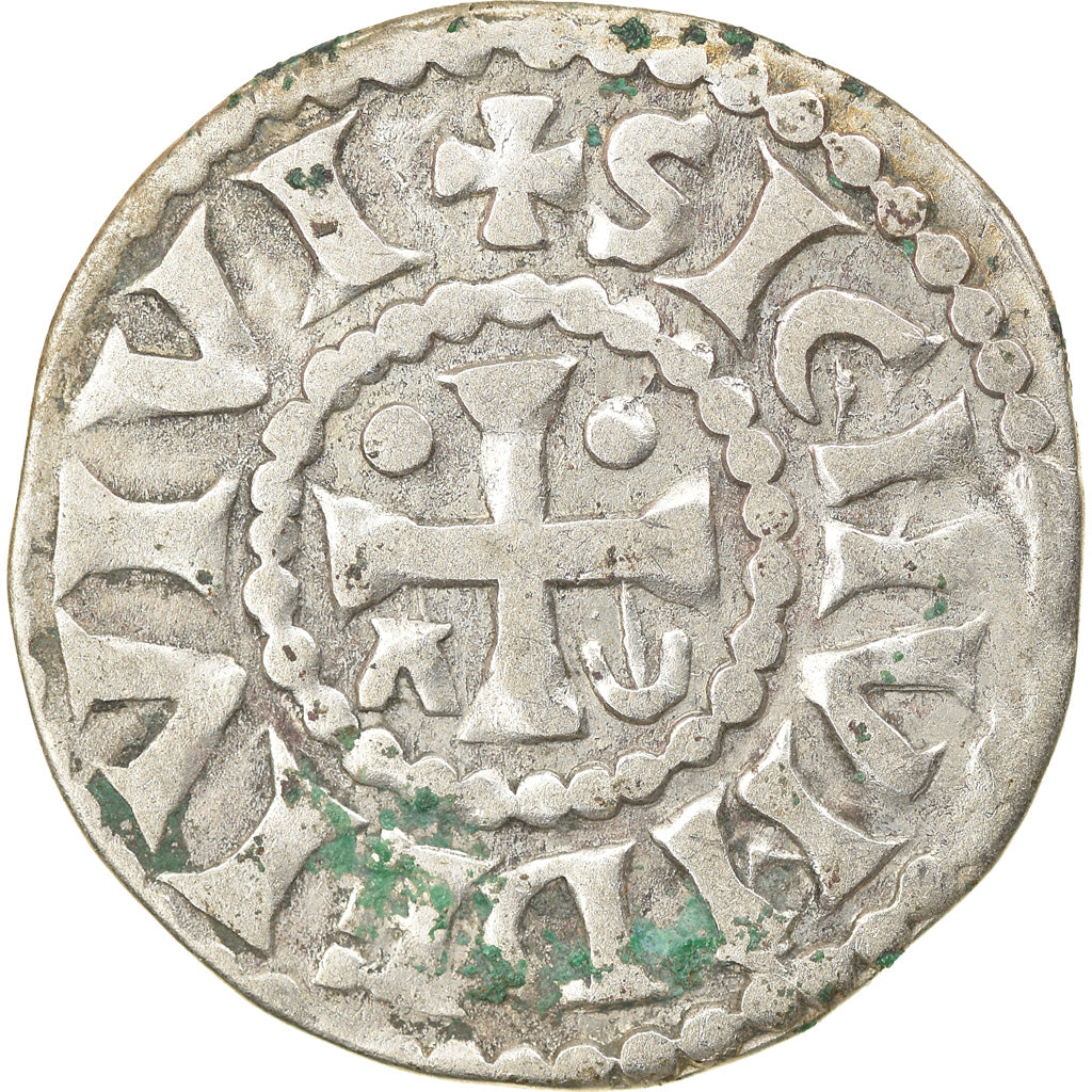 Moeda, França, Herbert I, Denarius, Le Mans, Tipo imobilizado, EF(40-45)