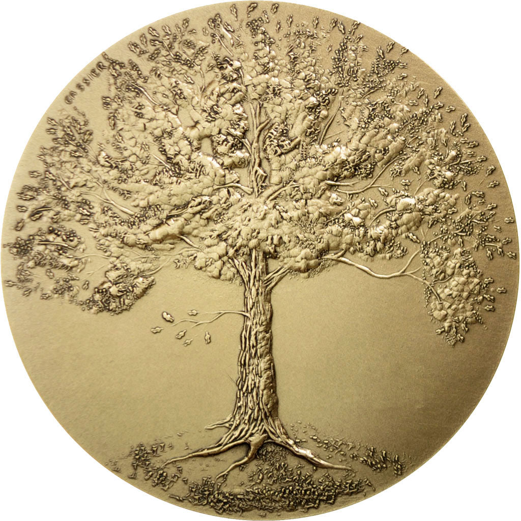 FRANCE, Flora, The Fifth Republic, Medal, MS(65-70), Bronze, 72, 190.00
