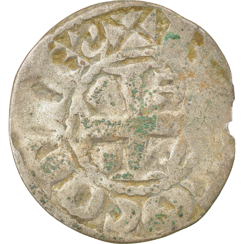 Monnaie, France, Anjou, Foulques IV, Denier, Angers, TB, Argent, Boudeau:152