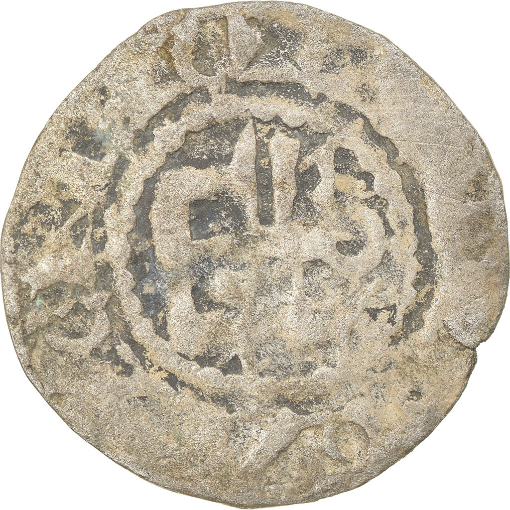 Moneda, Francia, Anjou, Foulques IV, Denarius, Angers, BC+, Plata, Boudeau:152