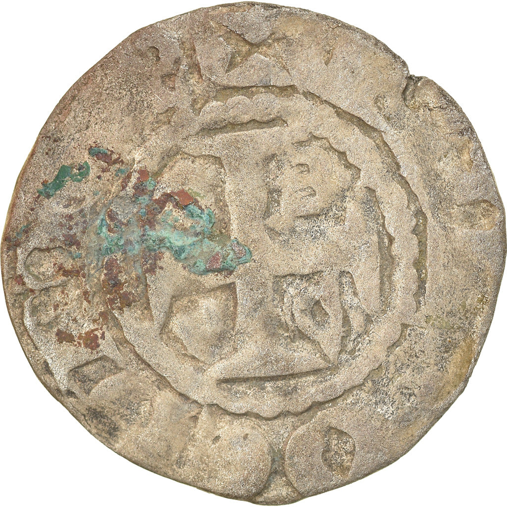 Moneda, Francia, Anjou, Foulques IV, Denarius, Angers, BC+, Plata, Boudeau:152