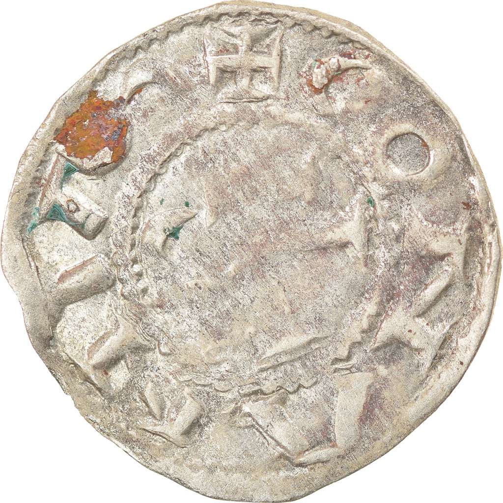 Moeda, França, Bretagne, Conan III, Denarius, Rennes, EF(40-45), Prata