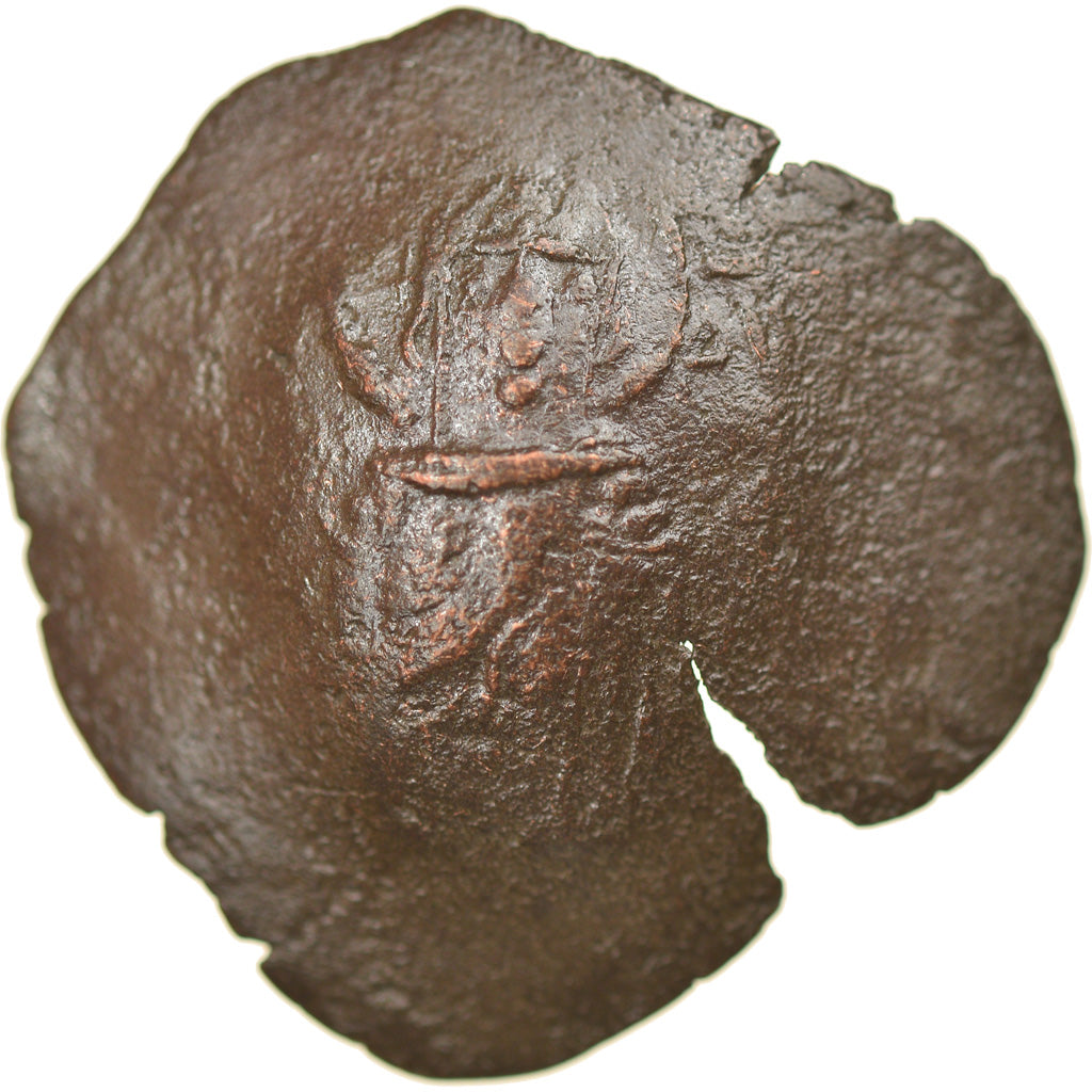 Moneda, Isaac II Angelos, Aspron trachy, 1185-1195, Constantinople, BC+