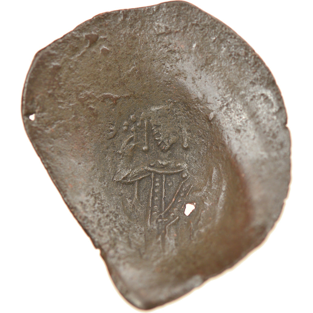 Monnaie, Isaac II Angelos, Aspron trachy, 1185-1195, Constantinople, B+, Billon