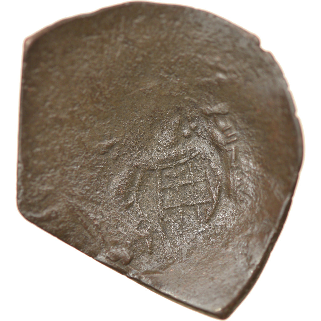 Monnaie, Isaac II Angelos, Aspron trachy, 1185-1195, Constantinople, B+, Billon