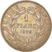Moeda, França, Napoleon III, Franc, 1855, Paris, Epreuve Uniface de Revers