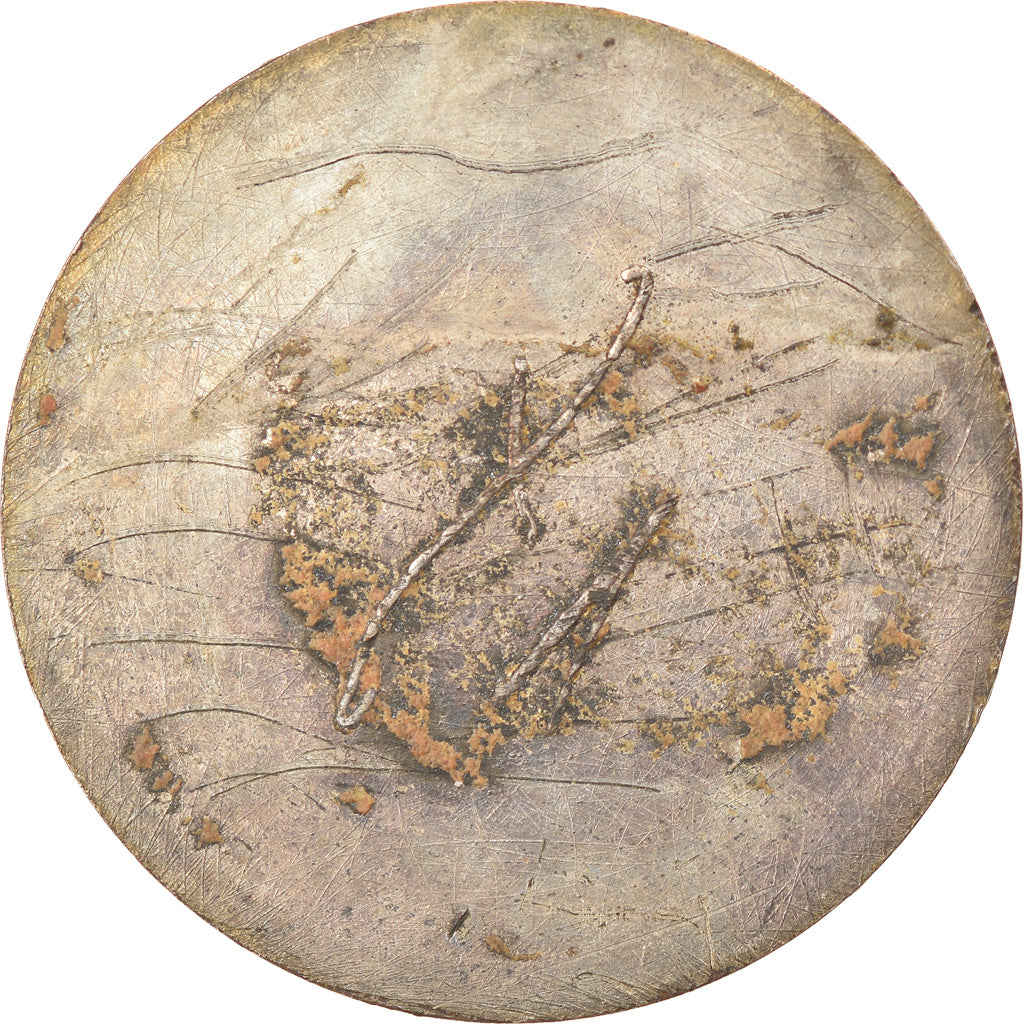 Moeda, França, Napoleon III, Franc, 1855, Paris, Epreuve Uniface de Revers