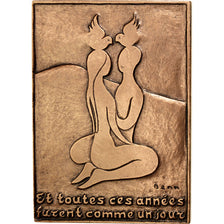 FRANCE, Politics, Society, War, The Fifth Republic, Medal, MS(65-70), Bronze,...