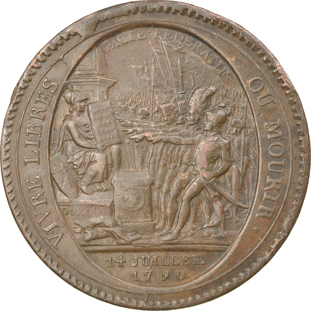Munten, Frankrijk, Monneron, 5 Sols, 1792, Birmingham, ZF+, Bronze, KM:Tn31