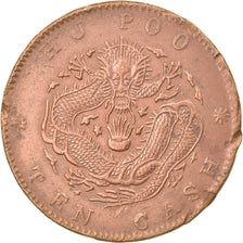 Moneta, China, EMPIRE, Kuang-hs, 10 Cash, 1903-1905, EF(40-45), Miedź, KM:4.1