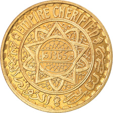 Coin, Morocco, 5 Francs, 1365/1946, Paris, ESSAI, MS(63), Aluminum-Bronze