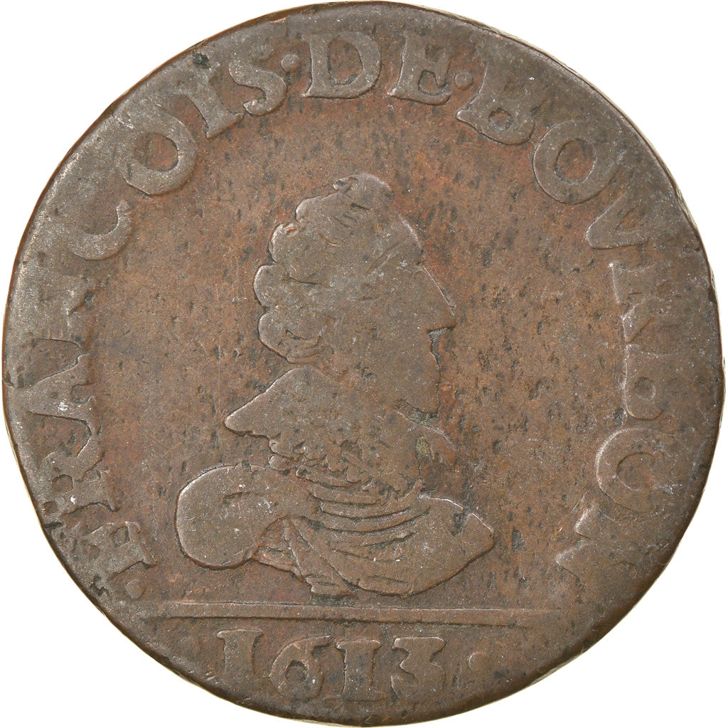 Moneta, Francja, CHÂTEAU-REGNAULT, François de Bourbon, Liard, 1613
