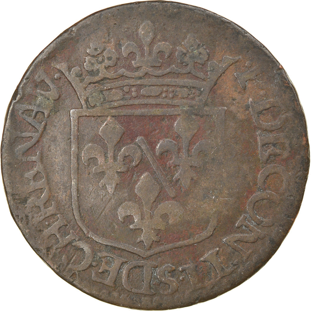 Moneta, Francja, CHÂTEAU-REGNAULT, François de Bourbon, Liard, 1613