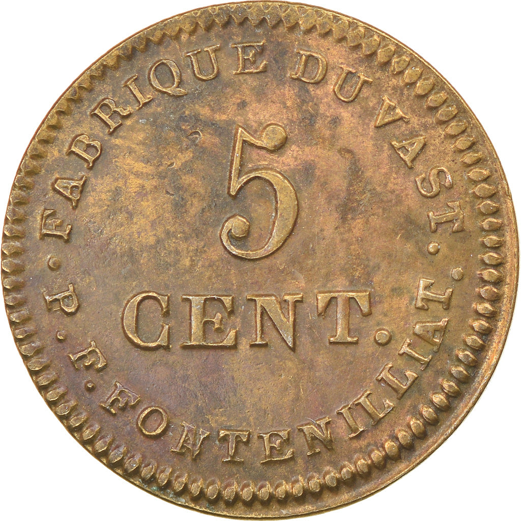 Moneta, Francia, Louis XVIII, 5 Centimes, Vast, SPL-, Bronzo, Brandon:255