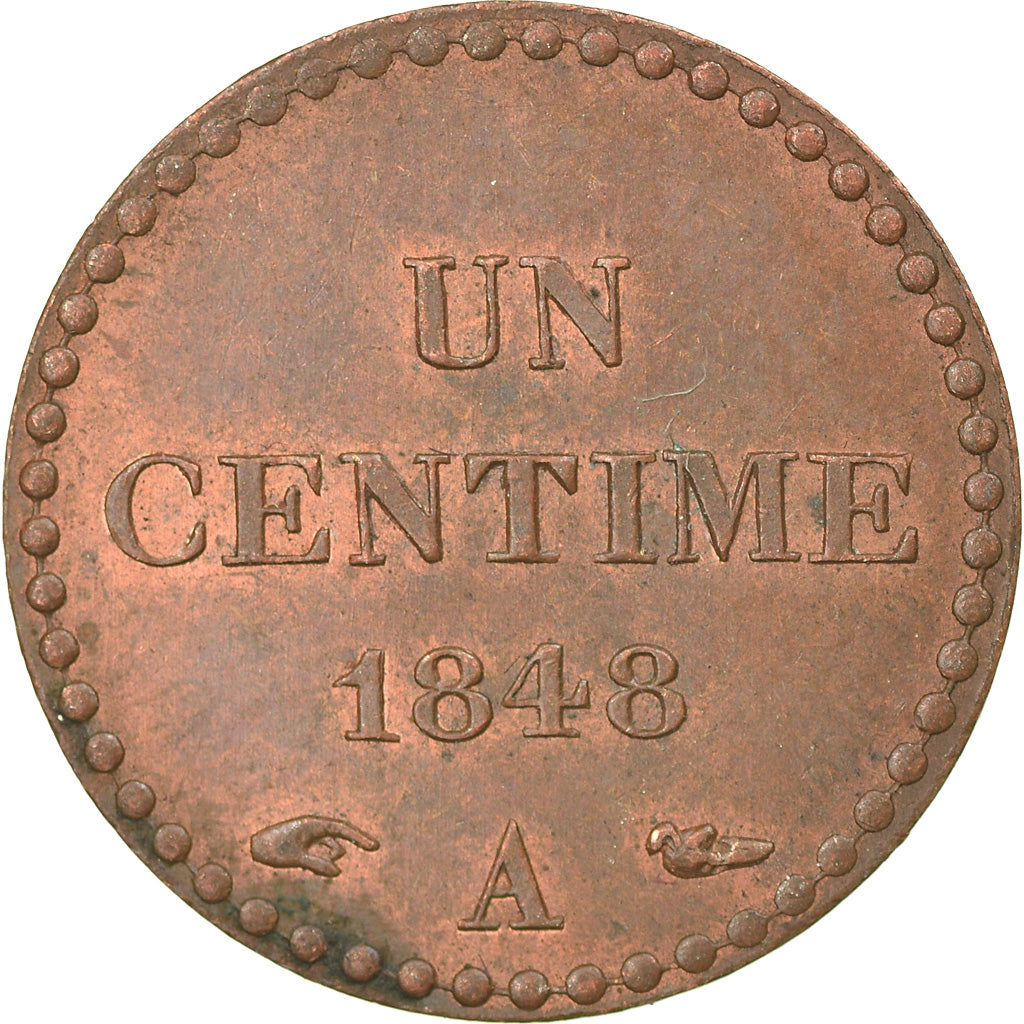 Coin, France, Dupré, Centime, 1848, Paris, MS(60-62), Bronze, KM:754