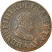 Münze, Frankreich, Henri IV, Double Tournois, 1605, Paris, SS, Kupfer, KM:16.1