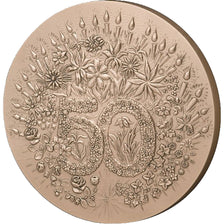 Médaille, Monnaie de Paris, Noces d'or, 50 ans de Mariage