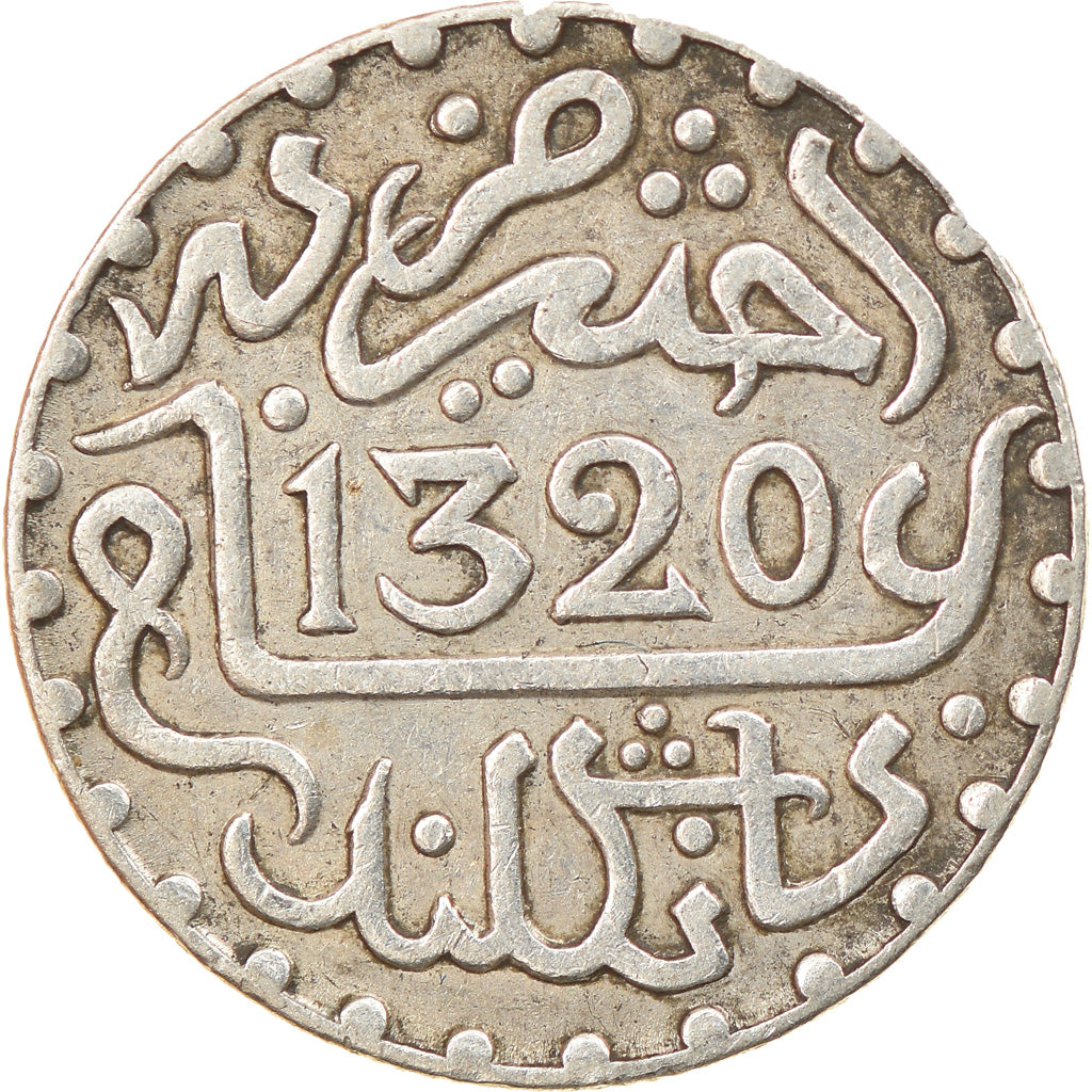 Munten, Marokko, 'Abd al-Aziz, 1/10 Rial, Dirham, 1902/AH1320, bi-England