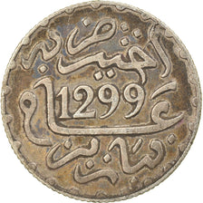 Coin, Morocco, Moulay al-Hasan I, 1/2 Dirham (1/20 Rial), 1881, Paris