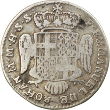 Coin, MALTA, ORDER OF, Emmanuel de Rohan, Vi (6) Tari, 1780, VF(20-25), Silver