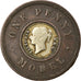 Coin, Great Britain, Victoria, Penny Model, Penny, 1844, VF(20-25), Copper And