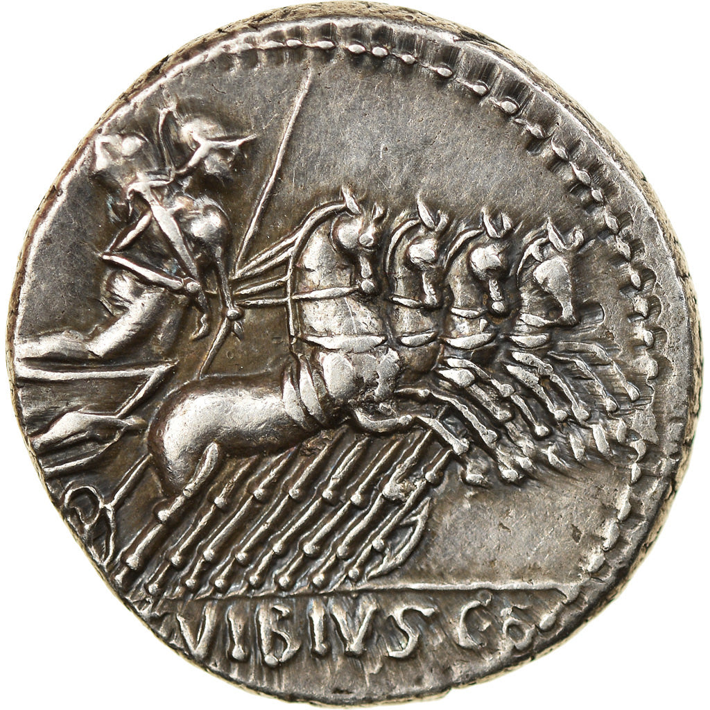 Coin, Vibius, Denarius, 90 BC, Rome, AU(55-58), Silver, Crawford:342/5b