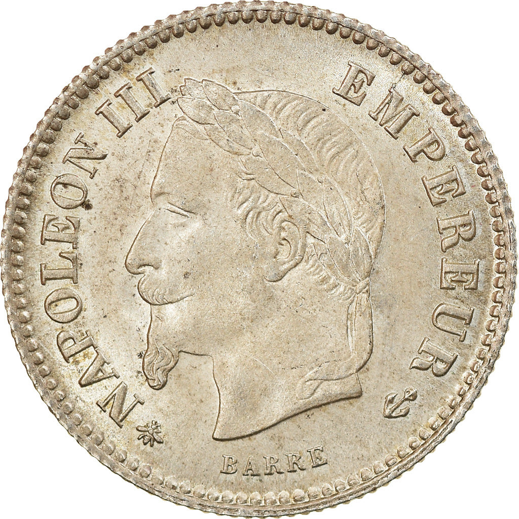 Moneda, Francia, Napoleon III, Napoléon III, 20 Centimes, 1867, Paris, SC