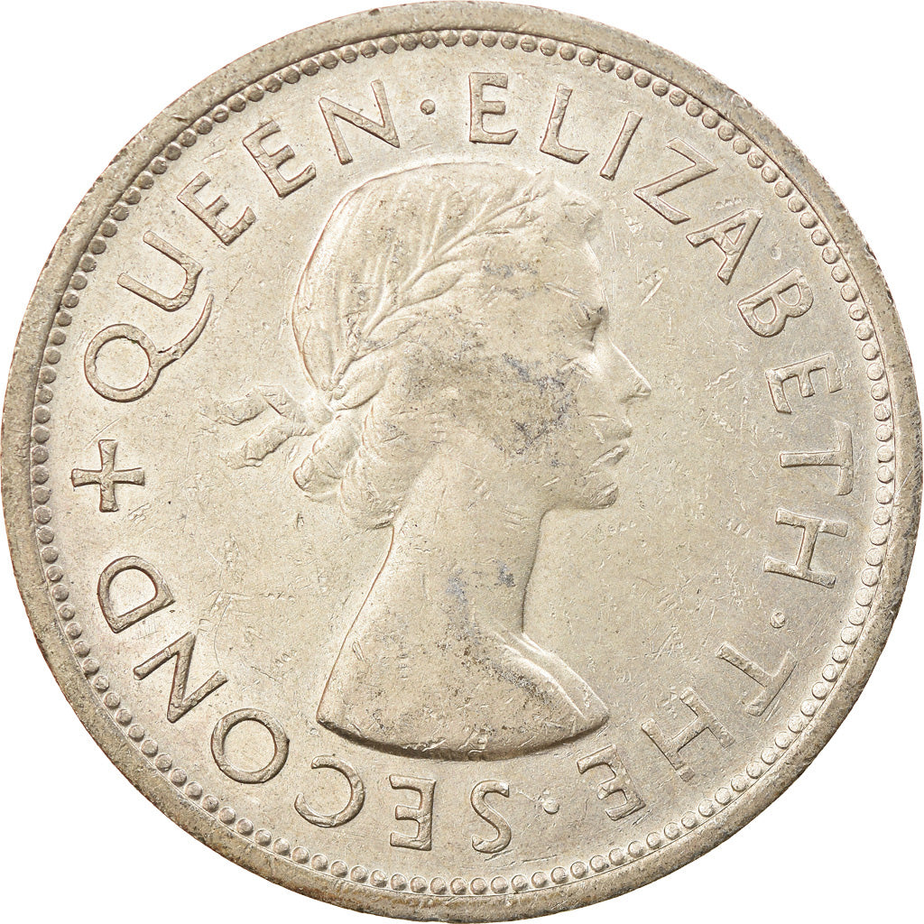 Coin, Southern Rhodesia, Elizabeth II, Crown, 1953, AU(55-58), Silver, KM:27