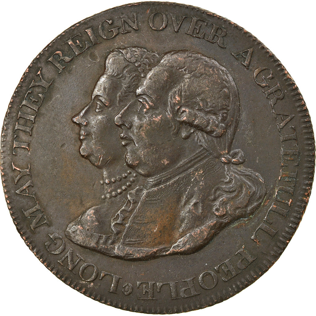 Coin, Great Britain, Middlesex, Charlotte and George III, National Series