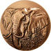FRANCE, Fauna, The Fifth Republic, Medal, MS(65-70), Mauviel, Bronze, 72, 205.00